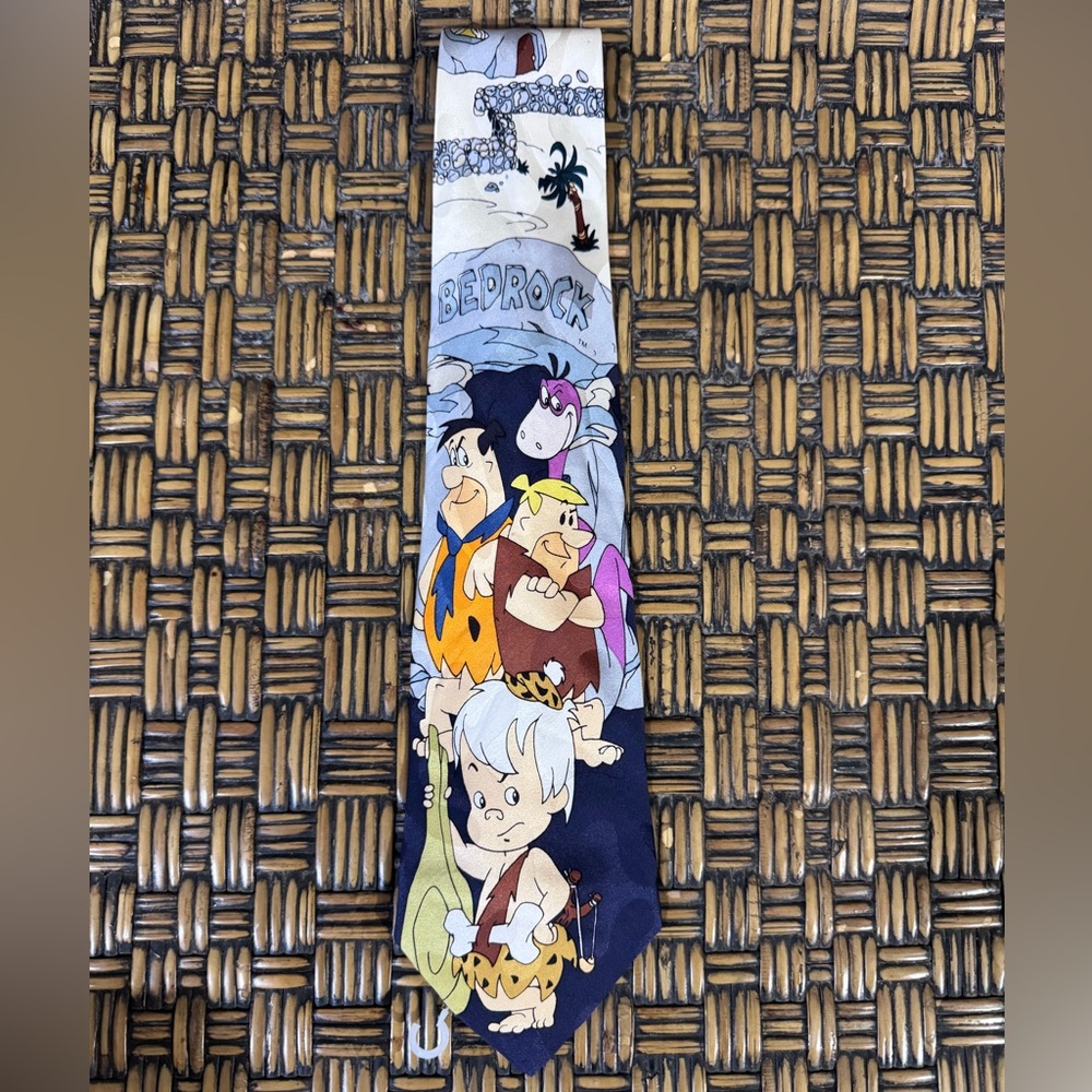Flintstone Tie 100% silk